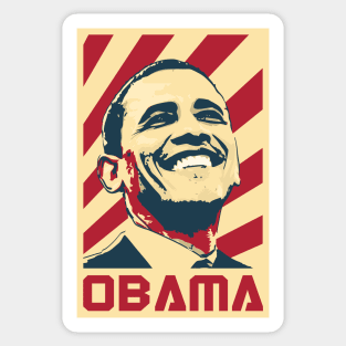 Obama Retro Propaganda Sticker